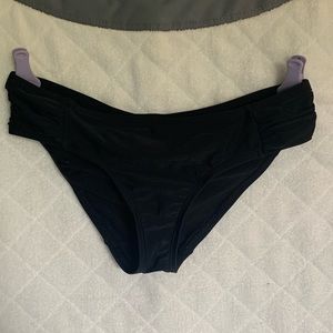 Black swim bottoms, size medium